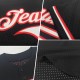 Custom Black Light Blue-Pink Mesh Authentic Throwback rugby Jersey Custom Black Light Blue-Pink Mesh Authentic Throwback rugby Jersey