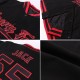 Custom Black Pink-Sky Blue Bomber Full-Snap Varsity Letterman Hoodie Jacket Custom Black Pink-Sky Blue Bomber Full-Snap Varsity Letterman Hoodie Jacket