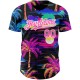 Custom Black Pink-White 3D Pattern Design Beach Hawaii Palm Trees Authentic rugby Jersey Custom Black Pink-White 3D Pattern Design Beach Hawaii Palm Trees Authentic rugby Jersey