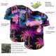 Custom Black Pink-White 3D Pattern Design Beach Hawaii Palm Trees Authentic rugby Jersey Custom Black Pink-White 3D Pattern Design Beach Hawaii Palm Trees Authentic rugby Jersey