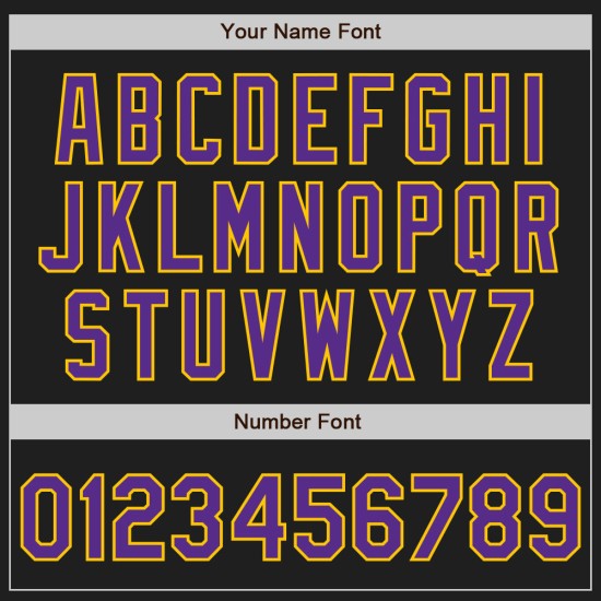 Custom Black Purple-Yellow Authentic Raglan Sleeves rugby Jersey Custom Black Purple-Yellow Authentic Raglan Sleeves rugby Jersey