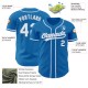 Custom Blue White-Light Blue Authentic rugby Jersey Custom Blue White-Light Blue Authentic rugby Jersey