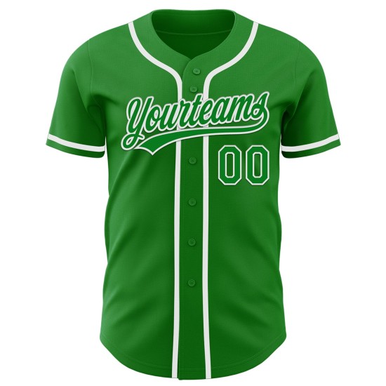 Custom Grass Green White Authentic rugby Jersey Custom Grass Green White Authentic rugby Jersey