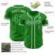 Custom Grass Green White Authentic rugby Jersey Custom Grass Green White Authentic rugby Jersey