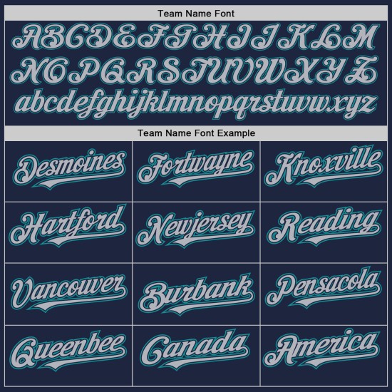 Custom Navy Teal Pinstripe Gray Two-Button Unisex Jersey Custom Navy Teal Pinstripe Gray Two-Button Unisex Jersey