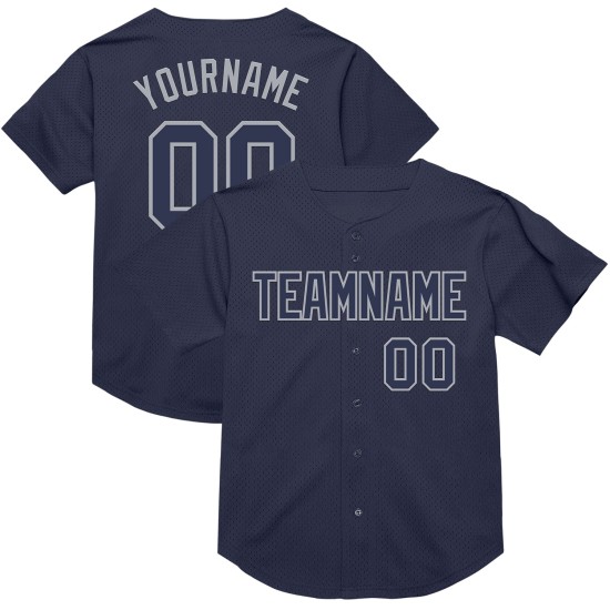 Custom Navy Gray Mesh Authentic Throwback rugby Jersey Custom Navy Gray Mesh Authentic Throwback rugby Jersey