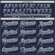 Custom Navy White-Gray Bomber Full-Snap Varsity Letterman Jacket Custom Navy White-Gray Bomber Full-Snap Varsity Letterman Jacket