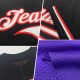 Custom Purple Orange-White Mesh Authentic Throwback rugby Jersey Custom Purple Orange-White Mesh Authentic Throwback rugby Jersey