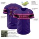 Custom Purple Black-Pink Authentic rugby Jersey Custom Purple Black-Pink Authentic rugby Jersey