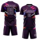Custom Purple White Lines Sublimation Uniform Jersey Custom Purple White Lines Sublimation Uniform Jersey