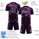 Custom Purple White Lines Sublimation Uniform Jersey Custom Purple White Lines Sublimation Uniform Jersey
