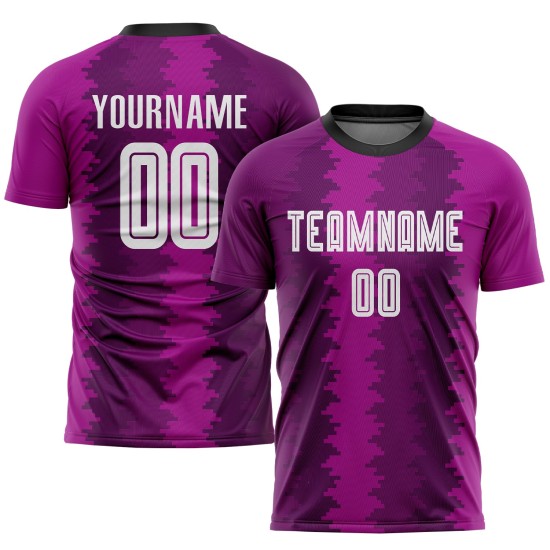 Custom Purple White-Pink Sublimation Uniform Jersey Custom Purple White-Pink Sublimation Uniform Jersey