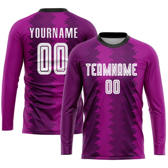 Custom Purple White-Pink Sublimation Uniform Jersey Custom Purple White-Pink Sublimation Uniform Jersey