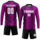 Custom Purple White-Pink Sublimation Uniform Jersey Custom Purple White-Pink Sublimation Uniform Jersey