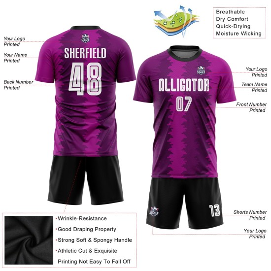 Custom Purple White-Pink Sublimation Uniform Jersey Custom Purple White-Pink Sublimation Uniform Jersey