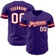 Custom Purple White-Red Authentic rugby Jersey Custom Purple White-Red Authentic rugby Jersey