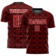 Custom Red Black-White Geometric Shapes Sublimation Uniform Jersey Custom Red Black-White Geometric Shapes Sublimation Uniform Jersey