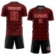 Custom Red Black-White Geometric Shapes Sublimation Uniform Jersey Custom Red Black-White Geometric Shapes Sublimation Uniform Jersey